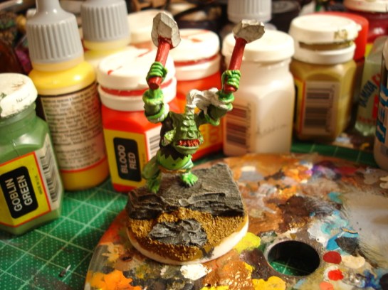 Warhammer Citadel Savage Orc Hero WIP