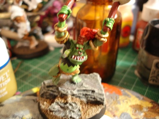 Warhammer Citadel Savage Orc Hero WIP