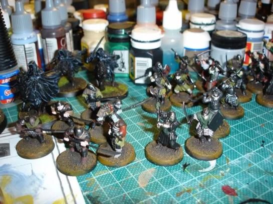 Citadel Lord of the Rings SBG Orcs, Mounted Ringwraiths WIP