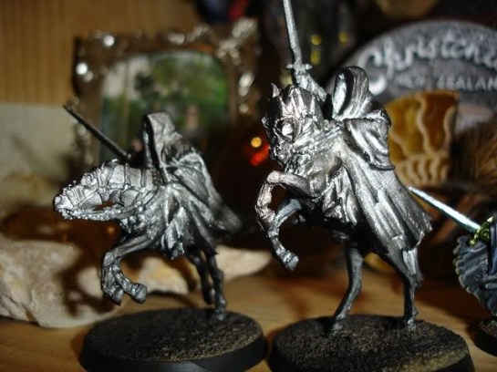Citadel Lord of the Rings SBG Mounted Ringwraiths, Witch King WIP