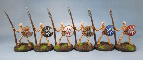 Reaper Bones 77001 Skeletal Spearmen