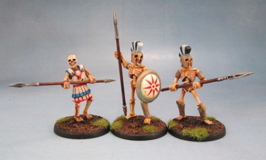 Wargames Foundry Mythical Greek Skeletons with Spears
