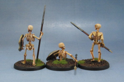 Wargames Foundry Mythical Greek Skeletons with Spears, Wargames Factory Skeletons, Warlord Games Skeletons