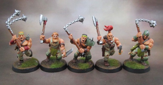 Kitbashed Chaos Cultists, Techno-Barbarians