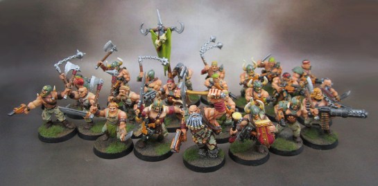 Kitbashed Chaos Cultists, Techno-Barbarians