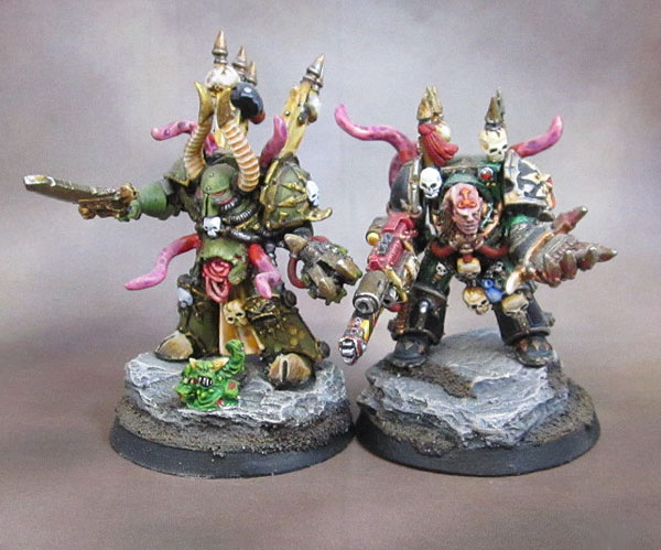 Warhammer 40K Space Marine Heroes Series - Death Guard Plague Marine With Bolter (Chaos)