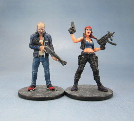 Zombicide Jason Statham as Chev Chelios from Crank 2, Angry Mary by Karl Kopinski