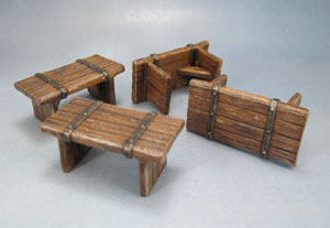 Mantic Games Dungeon Saga Scenery Benches