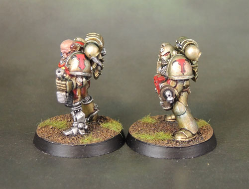 Citadel Space Marine Veteran Captain Flamer Marine Rogue Trader 40k2e Oldhammer