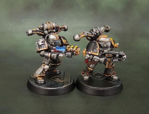 Kitbashed Iron Warriors Chaos Space Marines
