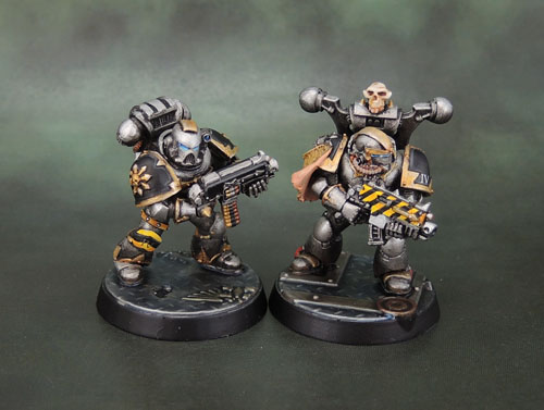 Kitbashed Iron Warriors Chaos Space Marines