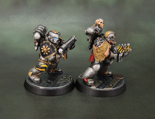 Kitbashed Iron Warriors Chaos Space Marines