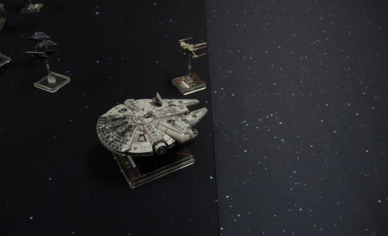 Urbanmatz' 6x3 Space Mat, Fantasy Flight's X-Wing Starfield 3x3 Mat.