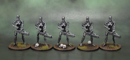 River Horse Teminator Genisys Plastic T-800 Endoskeletons