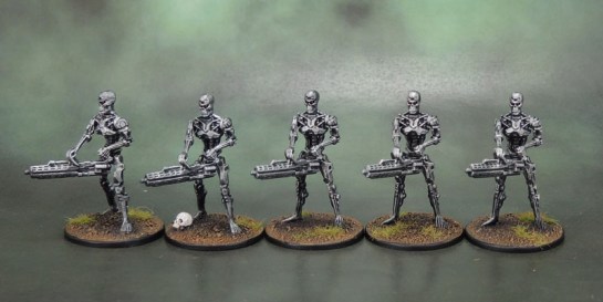 River Horse Teminator Genisys Plastic T-800 Endoskeletons