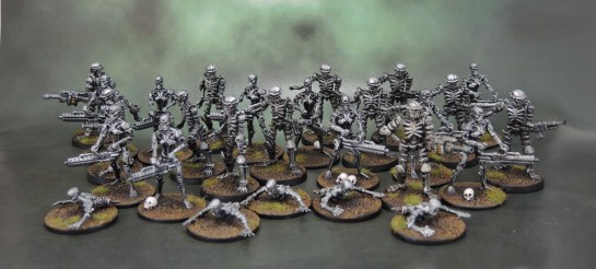 River Horse Teminator Genisys Plastic T-800 Endoskeletons, Endoskeleton Crawlers, Legions of Steel Nightmares