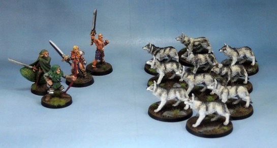 Monolith Games Conan board game Giant Wolves