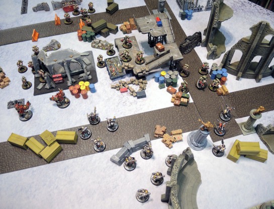 Urbanmatz' 6'x4' Snow Territory Game Mat. Warhammer 40,000, 40k, Kill Team