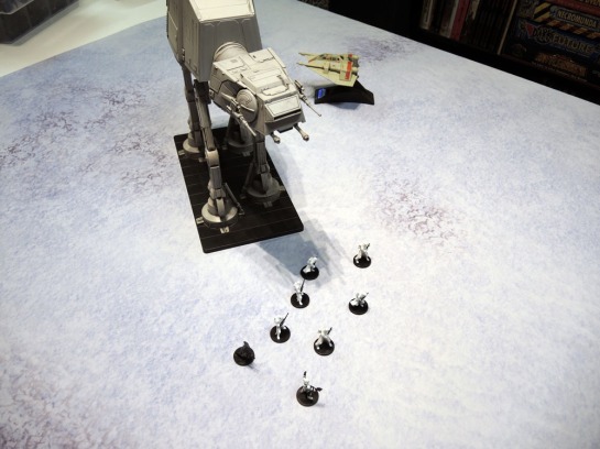 Urbanmatz' 6'x4' Snow Territory Game Mat. Star Wars Miniatures