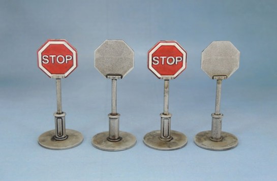 Mantic Mars Attacks Accessory Scenery Stop Sign 28mm Wargaming