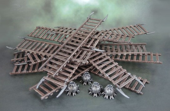 Uruk-Hai Siege Ladders and Siege Bombs