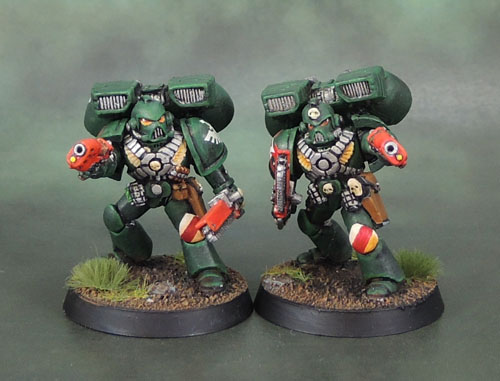 Dark Angels Space Marine Assault Squad, 40k Second Edition, Plasma Pistol