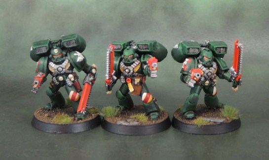 Dark Angels Space Marine Assault Squad, 40k Second Edition