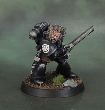 C100 Space Marines "Capt. Huron Grimm", Fallen Dark Angel - 40k Rogue Trader (1988), Oldhammer