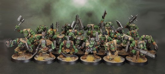 Rogue Trader-era Kev Adams Space Orks, Oldhammer, Brian Nelson 40k Slugga Boyz