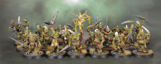 Realm of Chaos Lost and the Damned Original Oldhammer Plaguebearers Kev Adams, 1991, 2nd Wave Plaguebearers of Nurgle 1995/6, 3rd Wave Warhammer Plaguebearers of Nurgle 2001, 3.5 Wave Warhammer Plaguebearers of Nurgle Command 2007
