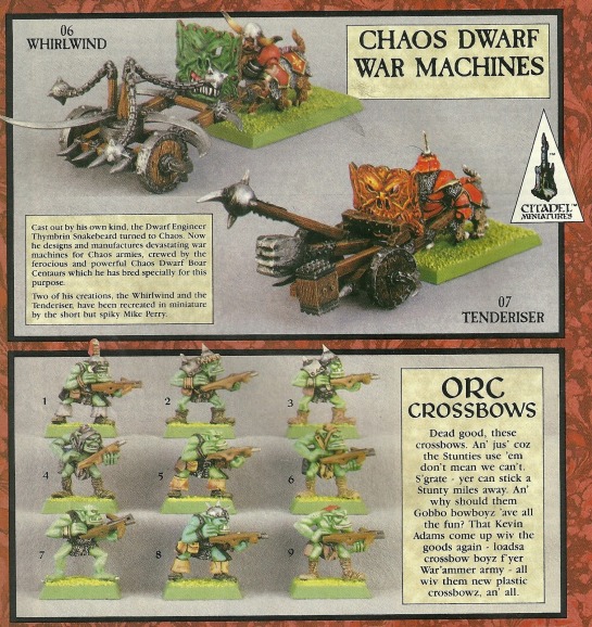 Chaos Dwarf Boar Centaur War Machines Oldhammer