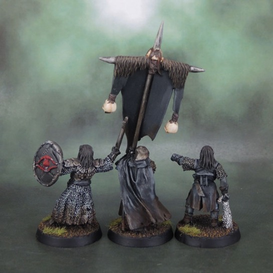 Shagrat, Mordor Black Uruk Commander and Mordor Uruk Banner - Lord of the Rings: SBG