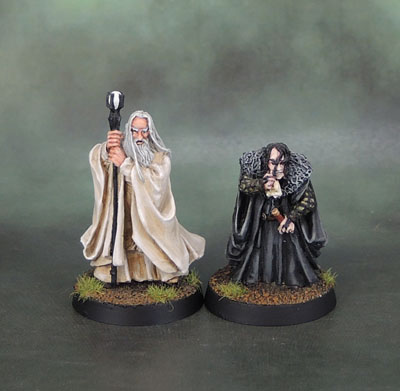 Saruman the White and Gríma Wormtongue. Lord of the Rings SBG