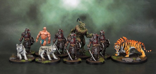 Conan Kickstarter's Black Dragons, Wolves, Baal-Pteor, Demon of the Earth, Giant TIger