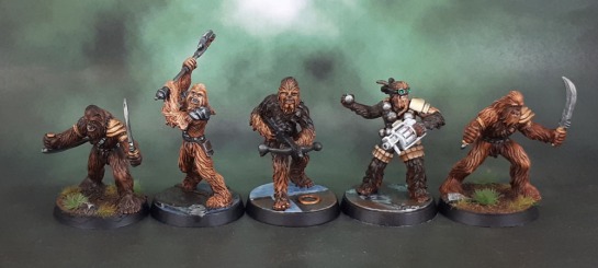 Star Wars Imperial Assault Chewbacca, Drokkatta, Gaarkhan, Wookiee Warriors