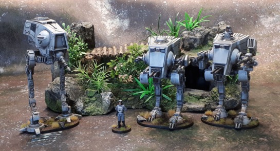 Star Wars Imperial Assault General Veers, AT-ST, AT-DP