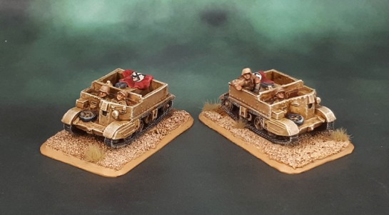 15mm Flames of War DAK Universal Carriers - Battlefront Miniatures
