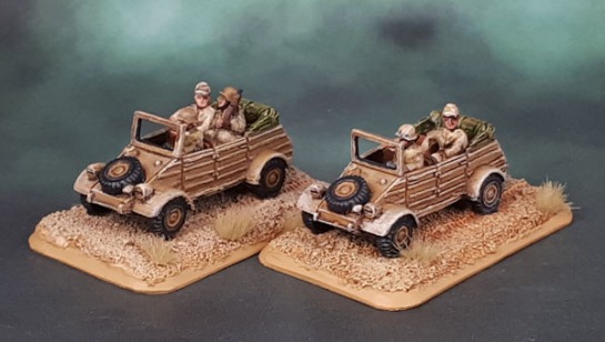 15mm Flames of War DAK Kübelwagen - Battlefront Miniatures