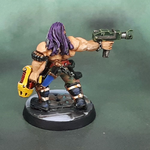 Necromunda 1995, Underhive Scum with Autopistol and Plasma Pistol, Michael Perry, 1995, 72937/1, Grendel Genral Vlado