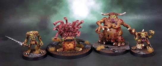 Realm of Chaos, Lost and the Damned, Nurgle Daemons, 1990, Beast of Nurgle, Plaguebearers, Plague Bearers, Great Unclean One, Original Oldhammer