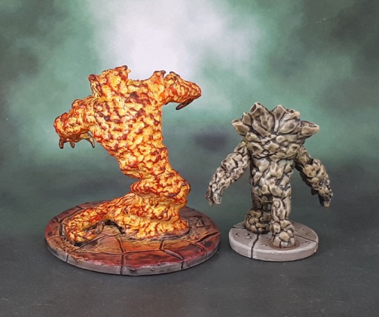 Dungeons and Dragons Miniatures Temple of Elemental Evil - Earth and Fire Elementals