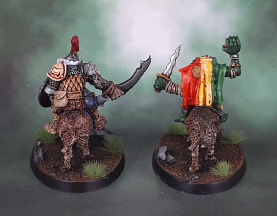 Oldhammer Orc Shaman and General (1988, Kev Adams)