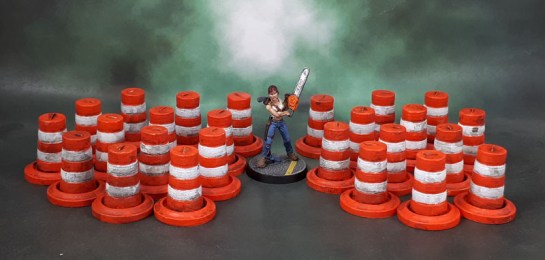 Secret Weapon Miniatures' Traffic Pylons