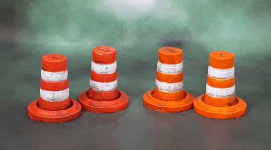 Secret Weapon Miniatures' Traffic Pylons