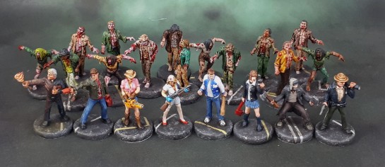 Last Night On Earth Board Game Miniatures Painted