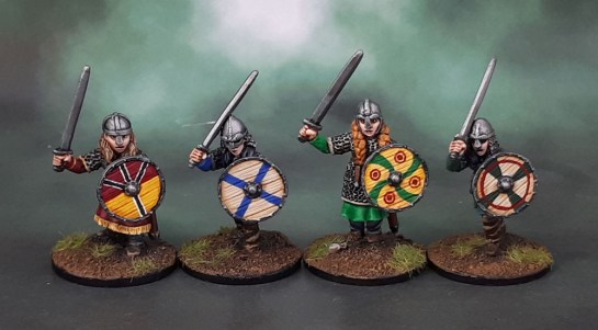 Bad Squiddo Games Shieldmaiden Hearthguard with Swords