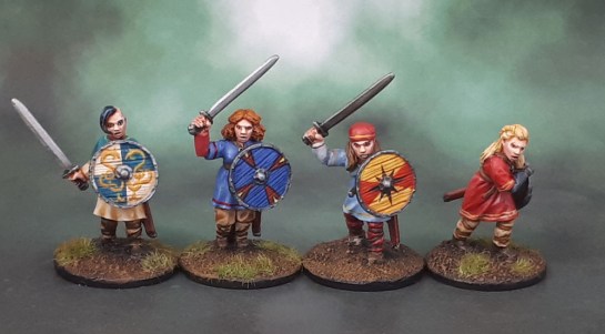 Shieldmaiden Warriors with Swords, Bad Squiddo Games