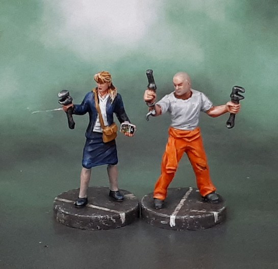 Last Night on Earth Hero Pack 1 Survivors: Stacy, Investigative Reporter & Victor, Escaped Prisoner