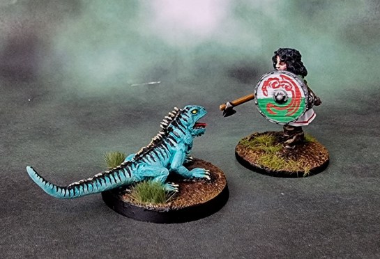 Bad Squiddo Games - Giant Iguana, Shieldmaiden