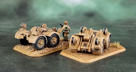 Battlefront Miniatures, Flames of War, DAK, Afrika Korps, Deutsches Afrikakorps, 15mm, 1/100 scale, Luftwaffe Flakartillerie 88 Wheel Bogies
